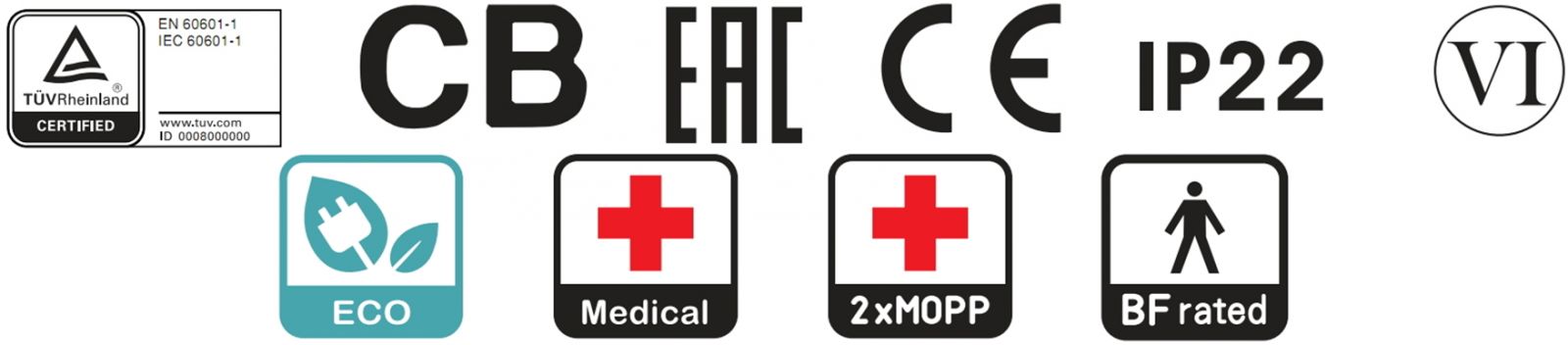 ספקי כוח רפואיים MEAN WELL GSM60E SERIES